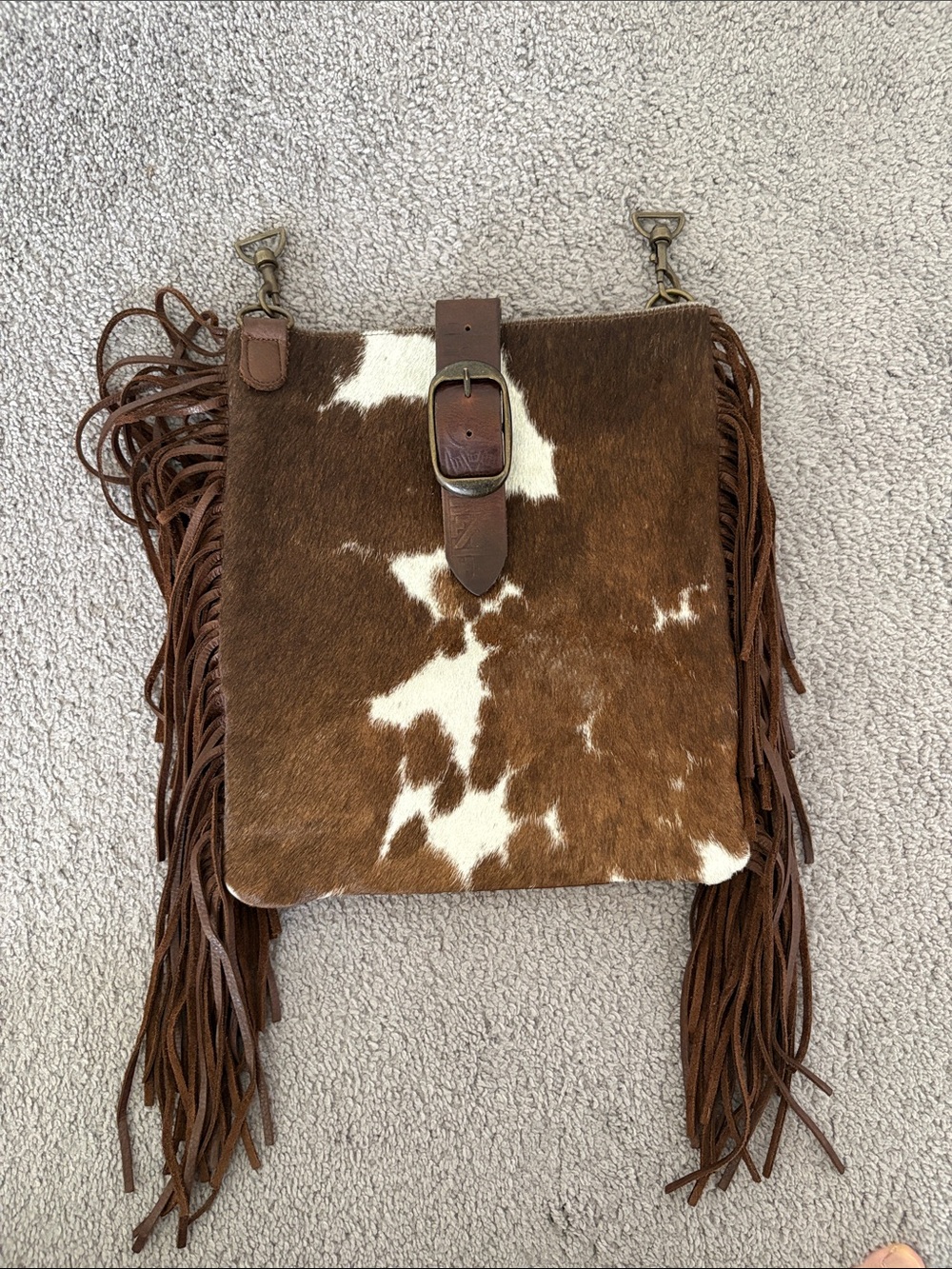 McFadin Kansas cow hair handbag
